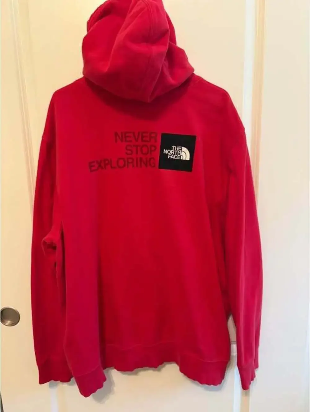 The North Face Never Stop Exploring Red Pullover Hoodie Men’s XXL Graphic